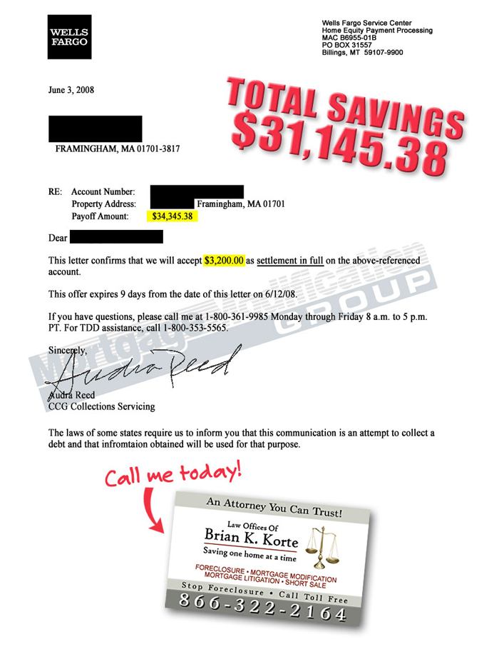 Brian Korte, PL - Mortgage Modification Agreement - Testimonial Letter #2