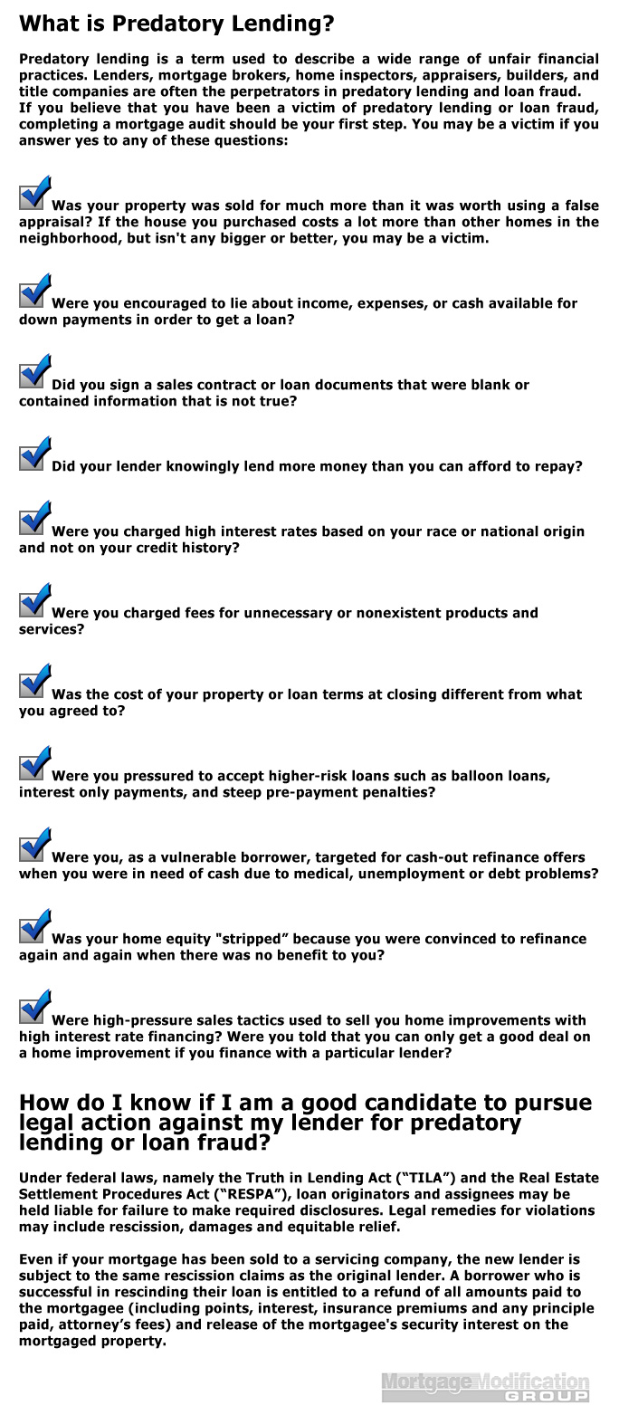Predatory Lending